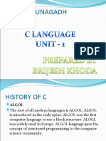 C Language Fy Bca