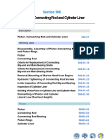 Piston, Connecting Rod and Cylinder Liner: Section 506