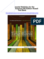 Fundamental Statistics For The Behavioral Sciences 8Th Edition Howell Test Bank Full Chapter PDF