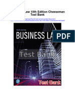 Business Law 10Th Edition Cheeseman Test Bank Full Chapter PDF