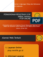 Permohonan Registrasi LPJP Amdal Secara Online Evaluasi Mutu LPJP