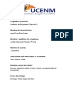 Ensayo Expositivo Sobre Cómo Evaluar Una Oportunidad de Franquicia