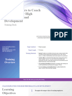 HR Training Deck Coach Employees For High Performance and Development V1