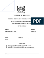 Mock Pp1 & Marking Key