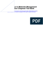 Introduction To Materials Management 8Th Edition Chapman Test Bank Full Chapter PDF