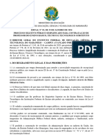 001 Seletivo Professor PFR Edital N 03 de 25 de Janeiro