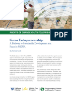 Green Entrepreneurship: A Pathway To Sustainable Development and Peace in MENA