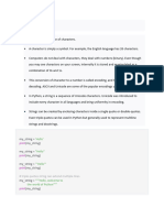 Python Strings & Operations