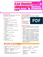 Ejercicios de Conectores Lógicos y Oraciones Incompletas para Primer Grado de Secundaria