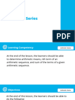 Lecture 4 - Arithmetic Series