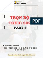 Part 5 Test 1 - Toeic 2023