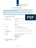 Blank Appendix Certificate of Non-Impediment