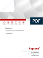 Sup MP C Ultrasonic Level Transmitter Datasheet