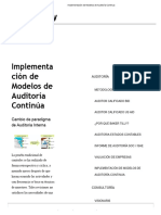 Implementación de Modelos de Auditoría Continua Evaluar para Exposicion