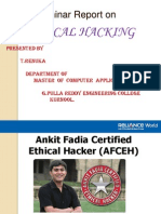 A Seminar Report On: Ethical Hacking