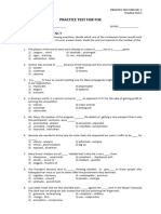 Practice Test For Foe 1