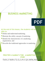 Marketing Lessons