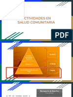 Actividades en Salud Comunitaria