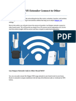 Can Netgear WiFi Extender Connect To Other Brand Router