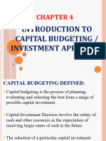 Abm 460 Chapter Four (4) Capital Budgeting