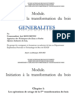 Chapitre 5. Les Opérations de Sciage de La 1ere Transformation Du Bois