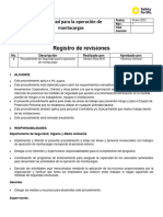 01 - Procedimiento de Seguridad de Operacion de Montacargas