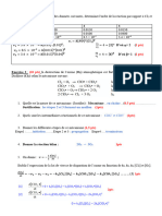 Examen Corrigé Cinétique Et Catalyse Homogène