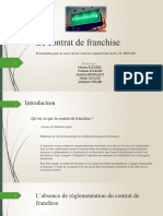 Presentation Contrat de Franchise