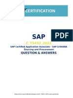 Question & Answers: SAP Certified Application Associate - SAP S/4HANA Sourcing and Procurement