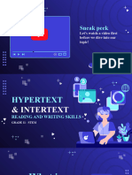 Rws 11 Stem - Hypertext and Intertext