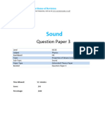 34.3 Sound Cie - Igcse - Physics - Ext Theory QP