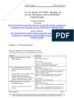 Solution Manual For Ispeak 2013 Public Speaking For Contemporary Life 5Th Edition Nelson 0078036887 9780078036880 Full Chapter PDF