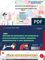 Cuidados de Enfermería Del Niño y Adolescente Con Problemas de Salud Respiratorios - Neumonía, Bronquiolitis y Asma Bronquial - GRUPO 8