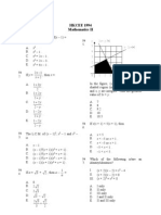 Mathematics 1994 Paper 2