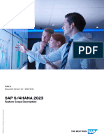 Feature Scope Description SAP S4HANA 2023