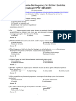 Juvenile Delinquency 3Rd Edition Bartollas Test Bank Full Chapter PDF