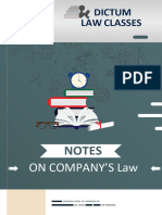 Company Law Notes