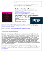 Crime, Irregular Warfare, and Institutional Failure in Latin America