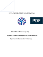 Java Programming Lab Manual (R20)