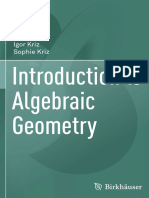 Kriz I Kriz S Introduction To Algebraic Geometry