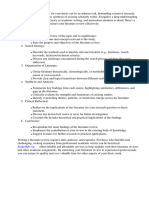 Literature Review Format For Thesis