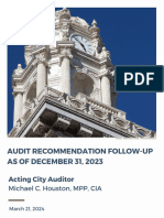 Oakland Audit Recommendation Follow Up Report FINAL 2024