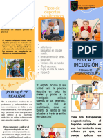 Triptico PN - Actividad Física e Inclusión