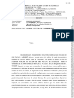 Tribunal de Justiça Do Estado de São Paulo: Processo Digital Nº: Classe - Assunto Requerente: Requerido