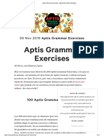 Aptis Grammar Exercises - Ejericicios Aptis Gramática