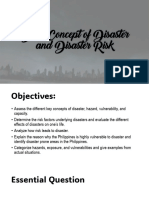 Basic Concept of Disaster and Disaster Risk