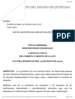 Ley de Adpcion Del Estado de Quintana Roo