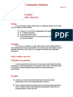 Community Medicine: Cross-Sectional Studies (Prevalence Studies/ Surveys)