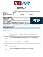 Fundamentals of Entrepreneurship ENT102