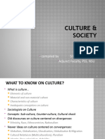 Culture & Society - Lec. 10-14 - SNAd